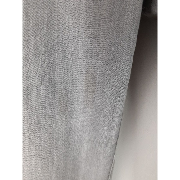 Chicos Platinum Women's Gray Straight Leg Denim Jeans Stretch Rhinestone 14 2.5 - Picture 8 of 9